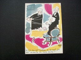 Carte Postale Illustrée Par Jacques Faizant "les Vieilles Dames" - Faizant