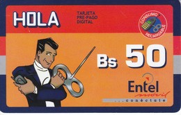 TARJETA DE BOLIVIA DE ENTEL MOVIL BS50 CLUB HOLA - Bolivie