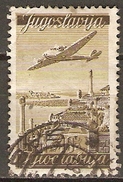 YOUGOSLAVIE     -    Aéro .   1947.   Y&T N° 21 Oblitéré.   Avion. - Posta Aerea