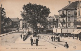 BELFORT  90  TERRITOIRE DE BELFORT -  CPA   AVENUE DE LA GARE ET LA MONTEE - Belfort - Ville