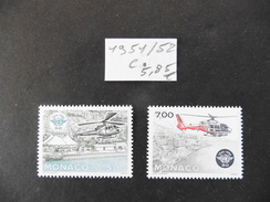 Monaco : 2 Timbres Neufs N° 1951 / 1952  Hélicoptères - Collezioni & Lotti