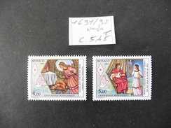 Monaco : 2  Timbres  Neufs  N°  1691 / 1692 Croix Rouga Monégasque - Collections, Lots & Séries