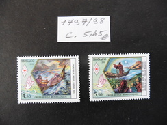 Monaco : 2  Timbres  Neufs  N°  1797 / 1798 Croix Rouge Monégasque - Collections, Lots & Series