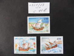 Monaco : 3  Timbres  Neufs  N°  1825 / 27  Europa  ,Voiliers - Colecciones & Series