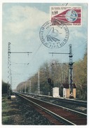 FRANCE - 2 Carte Maximum "19eme Congrès International Des Chemins De Fer" Paris 1966 + Exposition Dijon - Trenes