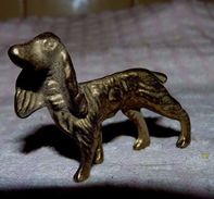 SCULPTURE STATUE CHIEN COLLEY EN LAITON - Andere & Zonder Classificatie