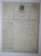 Ancien Télégramme 1865 De Vanves à Troyes Avis De Décès - Obituary Notices