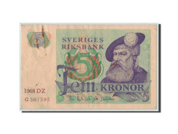 Billet, Suède, 5 Kronor, 1968, KM:51a, TB - Schweden