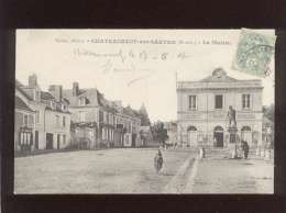 49 Chateauneuf Sur Sarthe La Mairie édit. Vernez , Café Houdayer , Charron - Chateauneuf Sur Sarthe