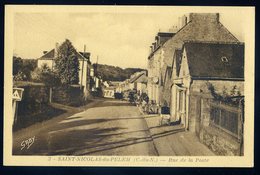 Cpa Du 22  Saint Nicolas Du Pelem - Rue De La Poste NCL52 - Saint-Nicolas-du-Pélem