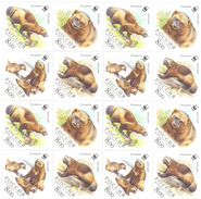 2004. Russia, WWF, Wolverine, Mich.1198/1201, Sheet, Mint/** - Nuovi