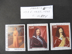 Monaco : 3 Timbres Neufs  : Honoré II  ,Louis XVIII... - Colecciones & Series