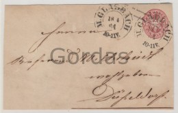 Germany - Monchengladbach - 1864 - Dry Seal - Envelope Face - Moenchengladbach