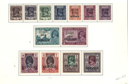 BURMA 1947 "GEORGE VI- SERVICE+BURMESE OVPT." #O43-O55 MH $236.75 - Burma (...-1947)