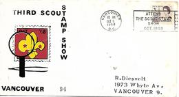 CANADA  VANCOUVER  Third Stamp Scout Show  5/10/68 - Cartas