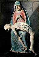 Dép 43 - Religions - Christianisme - Vièrge - Saugues - Collegiale Saint Médard - Pieta Du XVème Siècle - Bon état - Saugues