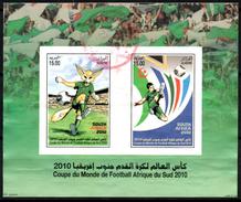 ARGELIA 2010 Used Sheet BF Oblitéré World Cup Football South Africa Fußball Südafrika  Soccer Calcio Futbol - 2010 – Südafrika