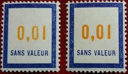 France Fictif N° F158 N** Luxe Gomme D'origine Sans Charnière Ni Trace, Variété Jaune Clair + Orange. Cote 2017 : 2 E - Fictifs