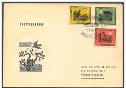 DDR: FDC, Cover, Enveloppe. Annullo Piuma, Cancellation Feather, Annullation Plumes - Afstempelingen & Vlagstempels