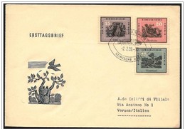 DDR: FDC, Cover, Enveloppe. Annullo Piuma, Cancellation Feather, Annullation Plumes - Afstempelingen & Vlagstempels