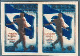 Rare Stamps Of World Cup Soccer Uruguay 1950 - Football Variety Color Brazil. - 1950 – Brazilië