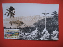 Papeete  YT N°33 CARTE MAXIMUM 8f. CARD PREMIER JOUR PAPEETE 1 Décembre 1964 - Cartoline Maximum