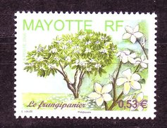 Mayotte ** N° 191 - Arbre : Le Frangipanier - Gebraucht