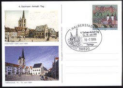 SoSt Halberstadt 18.7.1999 (4. Sachsen-Anhalt-Tag M. BRD Mi 1868 - Affrancature Meccaniche Rosse (EMA)