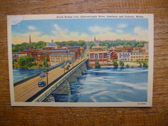 états-unis , North Bridge Over Androscoggin River , Lewiston And Auburn , Maine - Lewiston