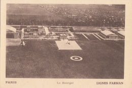 Aviation - Aérodrome Du Bourget - Vue Aérienne - Publicité Lignes Farman - Aerodrome