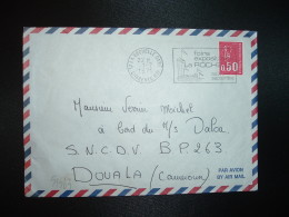 LETTRE Par AVION Pour CAMEROUN TP MARIANNE DE BEQUET 0,50 OBL.MEC.1-7-1971 LA ROCHELLE GARE (17 CHARENTE-MARITIME) - 1971-1976 Marianne Van Béquet