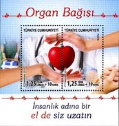 Q420.-. TURKEY / TURQUIA - 2014 - MINISHEET - ORGAN DONATION - Ongebruikt