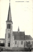 MERBES-LE-CHÂTEAU - Fontaine-Valmont (6567) : L'Eglise St-Martin. CPA. - Merbes-le-Chateau