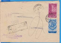 COIMERCIAL COVER  NICE COVER NICE STAMPS  ROMANIA 1953 POSTAL HISTORY - Storia Postale