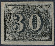 Stamp Brazil 1850  Scott #23 30 Reis Lot#21 - Ongebruikt