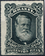 Stamp Brazil 1878  Scott #73 200 Reis Lot#49 - Nuovi