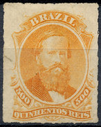 Stamp Brazil 1876  Scott #67 500 Reis Lot#52 - Ungebraucht