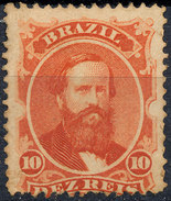 Stamp Brazil 1866  Scott #53 10 Reis Lot#56 - Ongebruikt