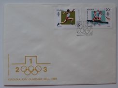 Olympic Games 1986 Seul Korea  / Poland  FDC / Shooting / Swimming - Summer 1988: Seoul