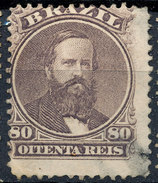 Stamp Brazil 1866  Scott #57 80 Reis Lot#60 - Unused Stamps
