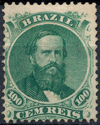 Stamp Brazil 1866  Scott #58 100 Reis Lot#61 - Ongebruikt