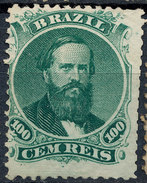 Stamp Brazil 1866  Scott #58 100 Reis Lot#62 - Nuovi