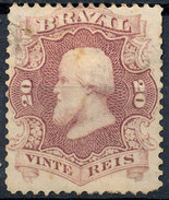 Stamp Brazil 1866  Scott #54 20 Reis Lot#66 - Ongebruikt