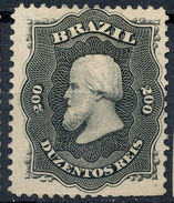 Stamp Brazil 1866  Scott #59 200 Reis Lot#67 - Unused Stamps