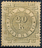 Stamp Brazil 1884  Scott #87 20 Reis Lot#68 - Ongebruikt