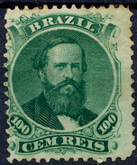 Stamp Brazil 1866  Scott #58 100 Reis Lot#69 - Ongebruikt