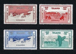 ISLAND 1933 - Charity Stamp - Mi:IS 168-71 - Nuevos