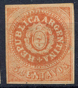 Stamp Argentine Republic 1862-63 5c Mint  Lot#11 - Neufs