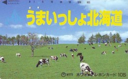 Télécarte JAPON *  * VACHE (696) COW * KOE * BULL * TAUREAU * KUH * PHONECARD JAPAN * TELEFONKARTE * VACA TAURUS - Vaches