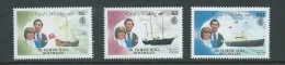 Seychelles Zil Eloigne Sesel 1981 Charles & Diana Royal Wedding ' Ship ' Values  Set Of 3 MNH - Seychellen (1976-...)